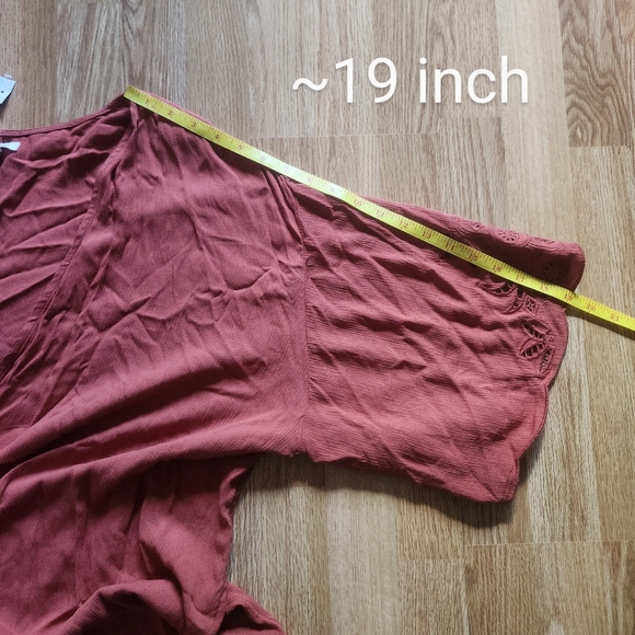 NWT Maurices Rust Orange Kimono Cardigan - Picture 6 of 8